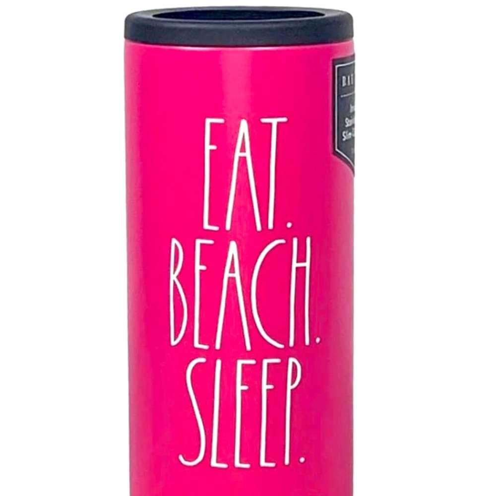 Rae Dunn slim can drink cooler Eat Beach Sleep